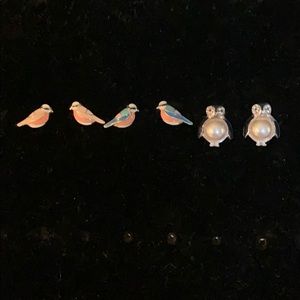 Lot of LC Lauren Conrad bird earrings